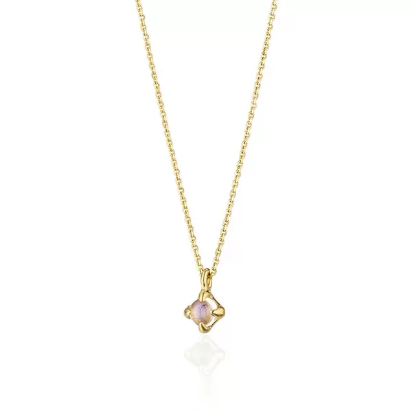 Leaf Jewelry Halskette Cabochon, Mondstein, 14 K Gelbgold JETZT KAUFEN
