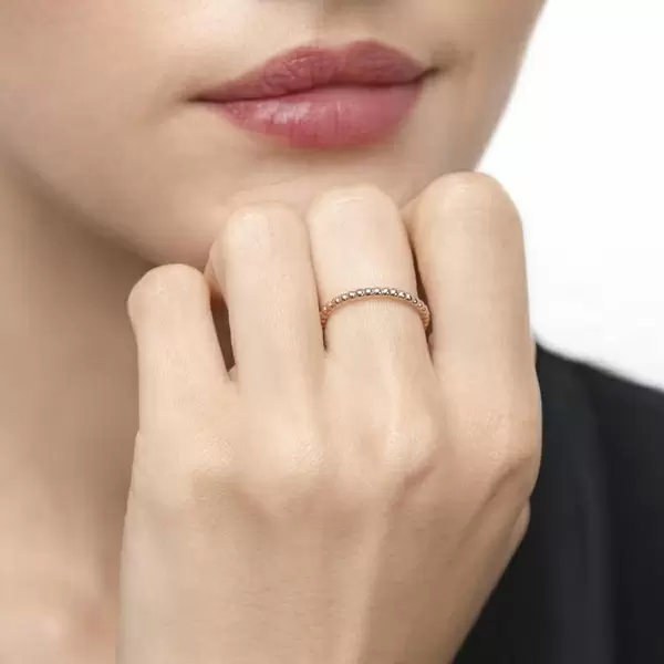 Leaf Jewelry Ring Kugel, 18 K Roségold Letzter Tag