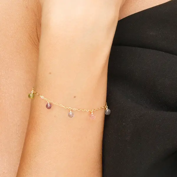 Leaf Jewelry Armkette Sweet Gems, 14K Gelbgold Zeitbegrenzte Promotion