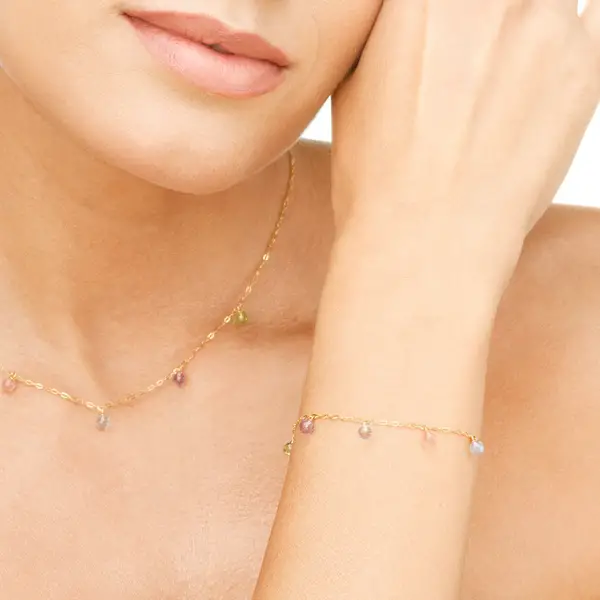 Leaf Jewelry Armkette Sweet Gems, 14K Gelbgold Zeitbegrenzte Promotion