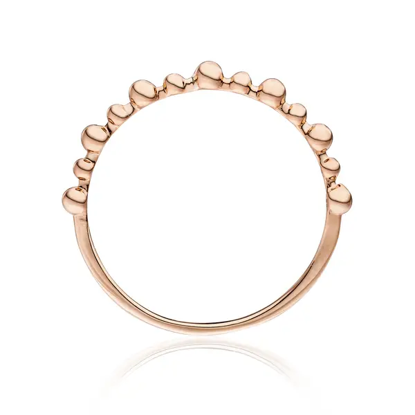 Leaf Jewelry Ring Kugel, 18 K Roségold Vierteljährliche Förderung