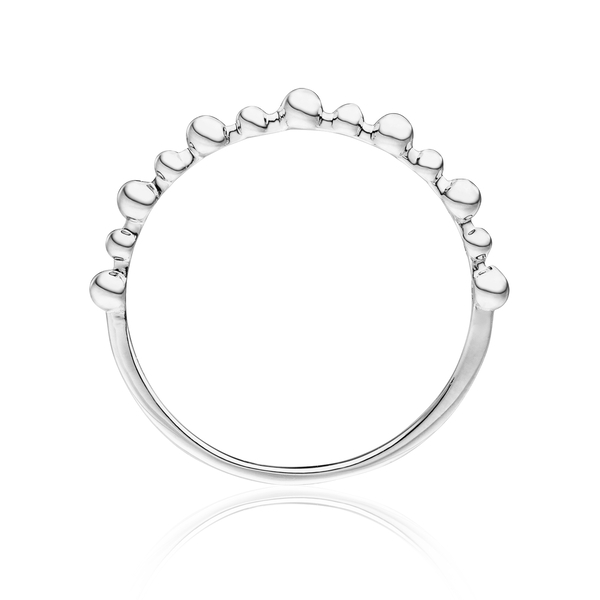 Leaf Jewelry Ring Kugel, 18 K Weißgold Begrenzt auf 3 Tage
