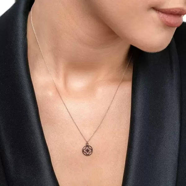 Leaf Jewelry Halskette Clover, 14 K Rosegold Verkauf