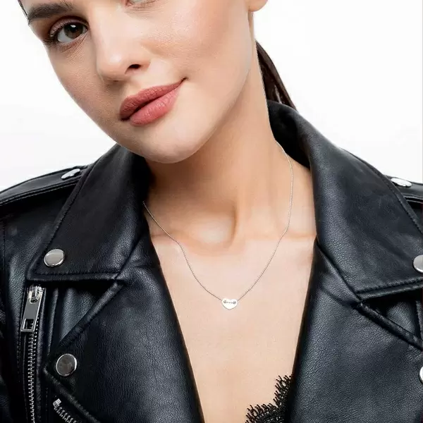 Leaf Jewelry Halskette Heart, 14 K Weißgold Hotsell