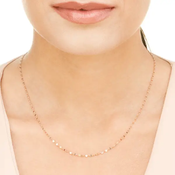 Leaf Jewelry Halskette Shiny Twist, 14K Gelbgold Fabrikverkauf