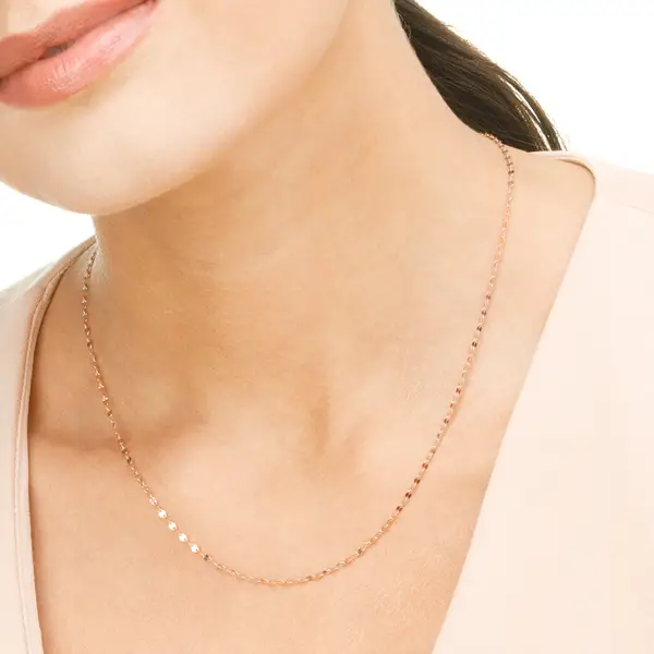 Leaf Jewelry Halskette Shiny Twist, 14K Gelbgold Fabrikverkauf