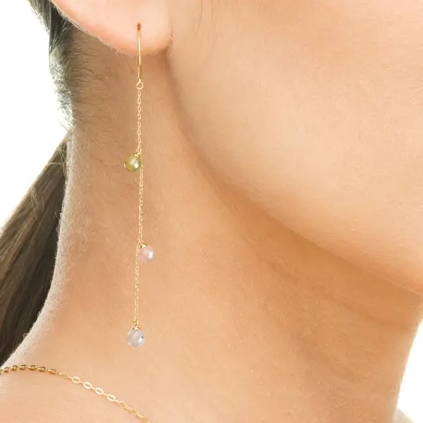 Leaf Jewelry Ohrhänger Sweet Gems, 14K Gelbgold Rabatt