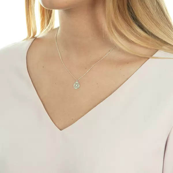 Leaf Jewelry Halskette Clover, 14 K Weißgold Online Shopping