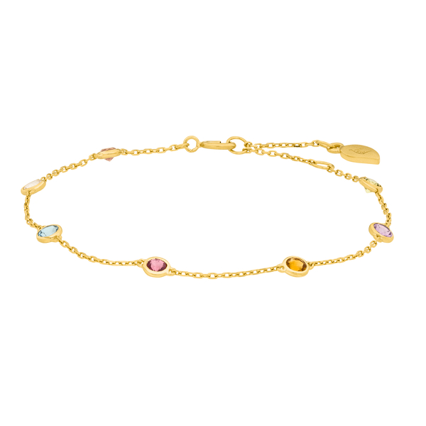Leaf Jewelry Armkette Fine Gems, 14K Gelbgold Saisonschlussverkauf