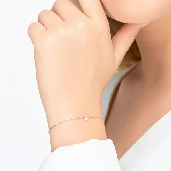Leaf Jewelry Armkette Pure Diamanten, 18 K Weißgold Cyber Monday