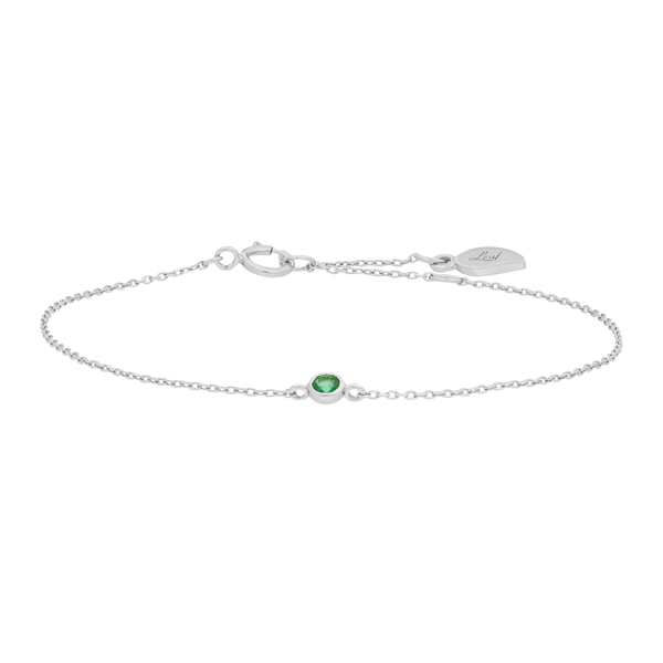 Leaf Jewelry Armkette Smaragd, 14K Weißgold Tägliche Deals