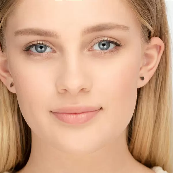 Leaf Jewelry Ohrstecker Herz, 14 K Rosegold Kostenlose Rückgabe