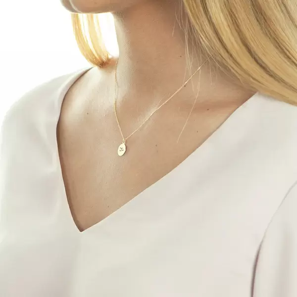 Leaf Jewelry Halskette Birds, 14 K Gelbgold Letzte 3 Tage