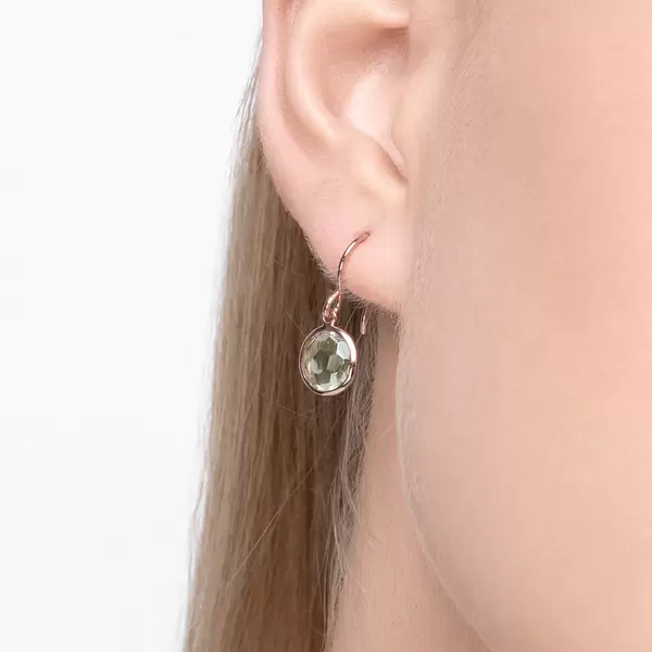 Leaf Jewelry Ohrringe Grüner Amethyst, 14 K Rosegold Discount Store für neue Produkte