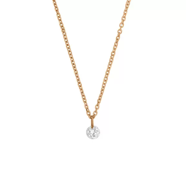 Leaf Jewelry Halskette Pure Diamant, 18 K Rosegold Nur noch ein Tag übrig