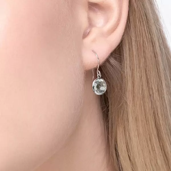 Leaf Jewelry Ohrringe Grüner Amethyst, 14 K Weißgold Super Rabatt