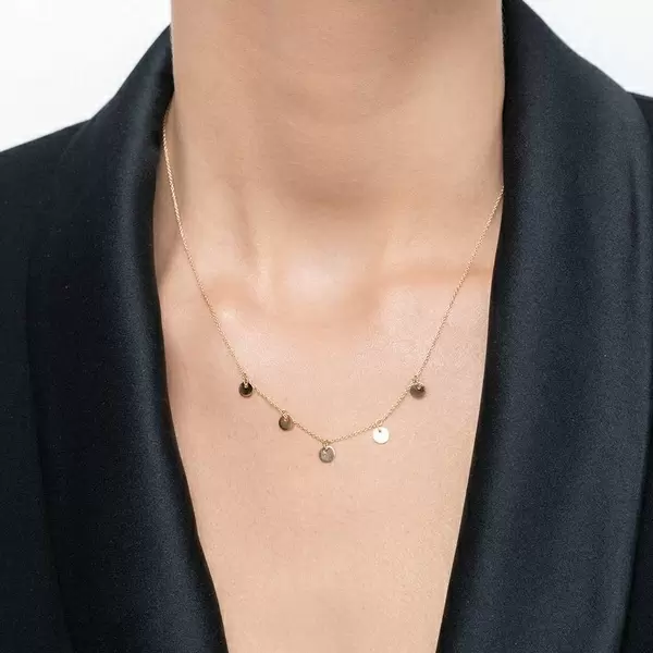 Leaf Jewelry Halskette Platelet, 14 K Gelbgold Speichern exportieren