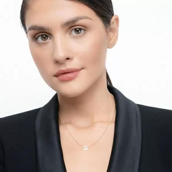 Leaf Jewelry Halskette Star, 14 K Gelbgold 50% Rabatt für begrenzte Zeit