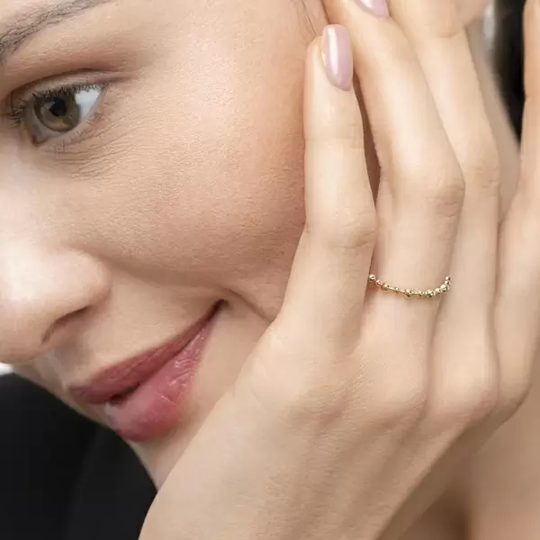 Leaf Jewelry Ring Kugel, 18 K Gelbgold Rabatte dieses Monats