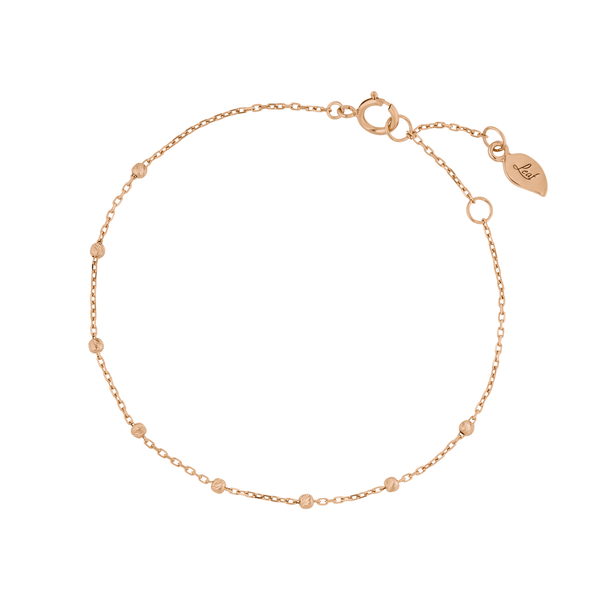 Leaf Jewelry Armkette Beads, 14K Rosegold Günstiger Verkauf