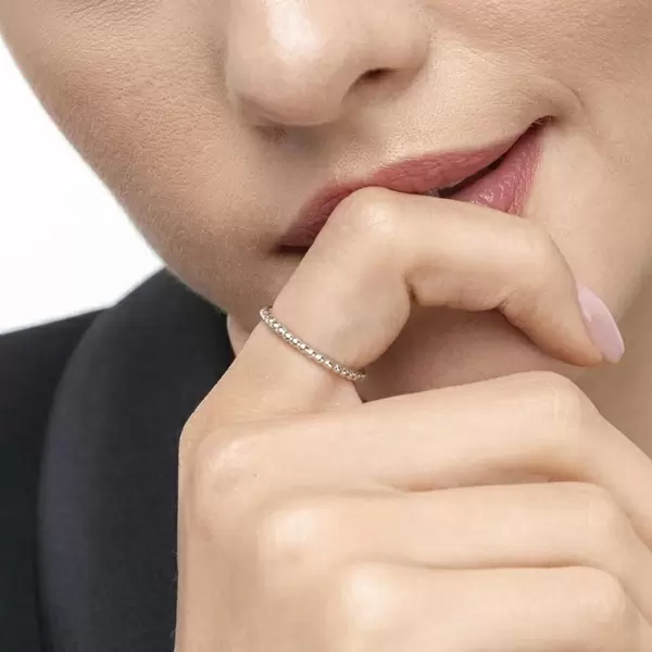 Leaf Jewelry Ring Kugel, 18 K Weissgold Weihnachtsangebot