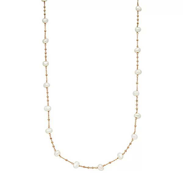Leaf Jewelry Halskette Perle, Rosegold VIP-Rabatte