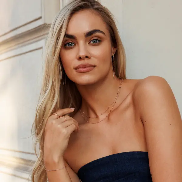 Leaf Jewelry Ohrhänger Flying Gems, Grüner Achat, 18 K Rosegold vergoldet Letzte 3 Tage
