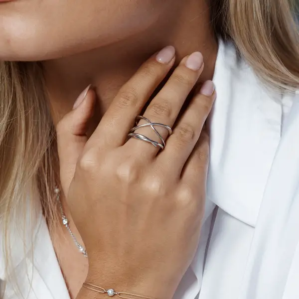 Leaf Jewelry Ring "Tupe", 925 Sterlingsilber Nur für heute
