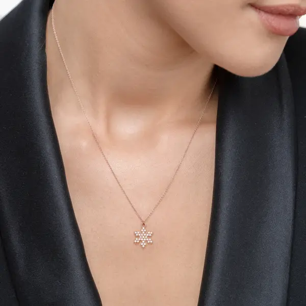 Leaf Jewelry Halskette Snowflake, 18 K Gelbgold vergoldet Online Outlet