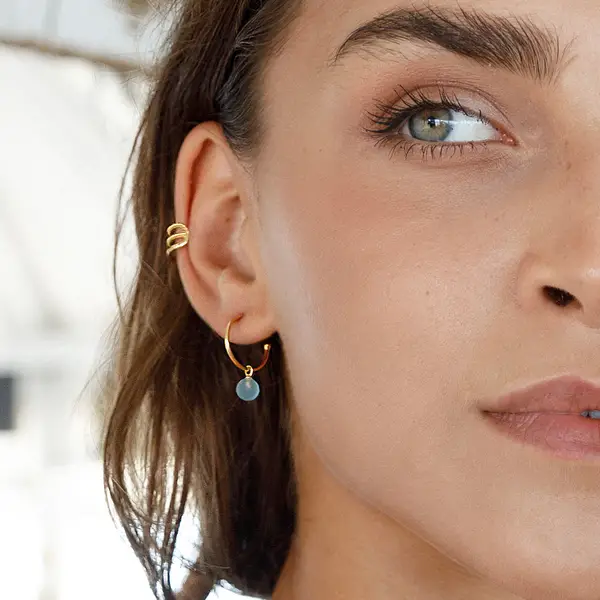 Leaf Jewelry Silber Earring Mix "Ocean Dream", Gelbgold Zeitlich begrenztes Angebot
