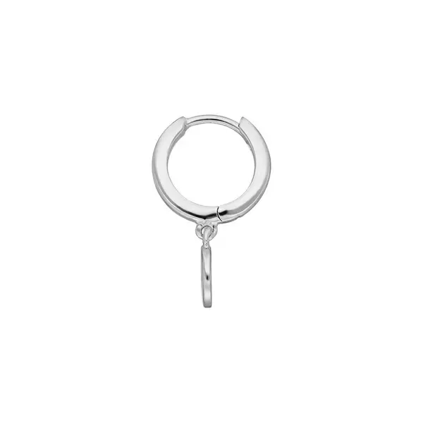 Leaf Jewelry Single Creole PLATELET, 925 Sterlingsilber Kostenlose Rückgabe