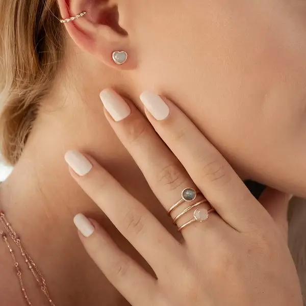 Leaf Jewelry Ohrstecker Valentine, Rosegold Cyber Monday