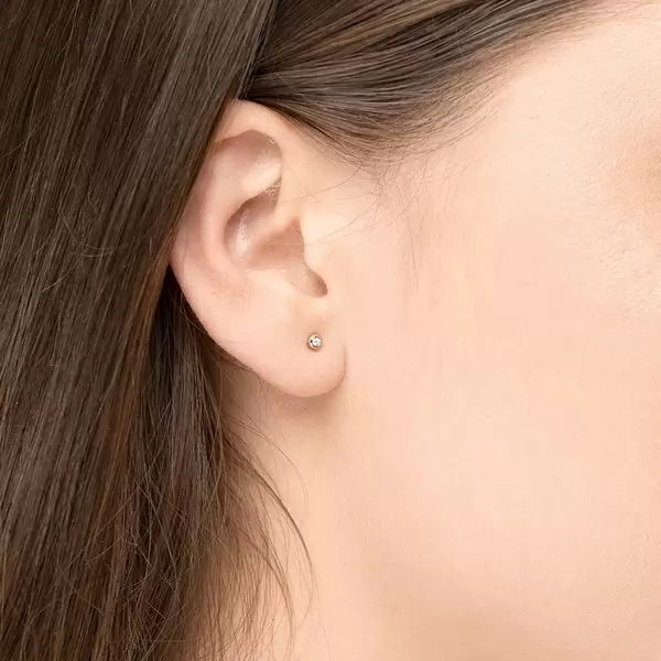 Leaf Jewelry Ohrstecker MINI Pure 18 K Gelbgold vergoldet, 18 K Rosegold vergoldet Sonderangebote
