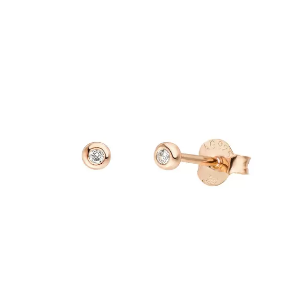 Leaf Jewelry Ohrstecker MINI Pure 18 K Gelbgold vergoldet, 18 K Rosegold vergoldet Sonderangebote