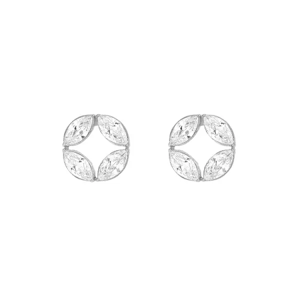 Leaf Jewelry Ohrstecker Zirkonia Flower, 925 Sterlingsilber VIP-Rabatte