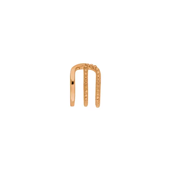 Leaf Jewelry Silber Earcuff, TRIPLE, Rosegold Tiefpreis