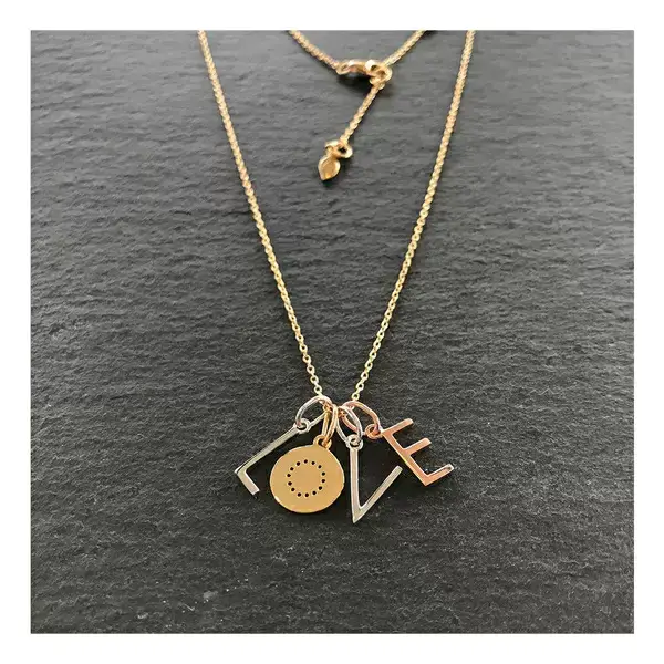Leaf Jewelry Buchstaben Halskette-B Nur für heute