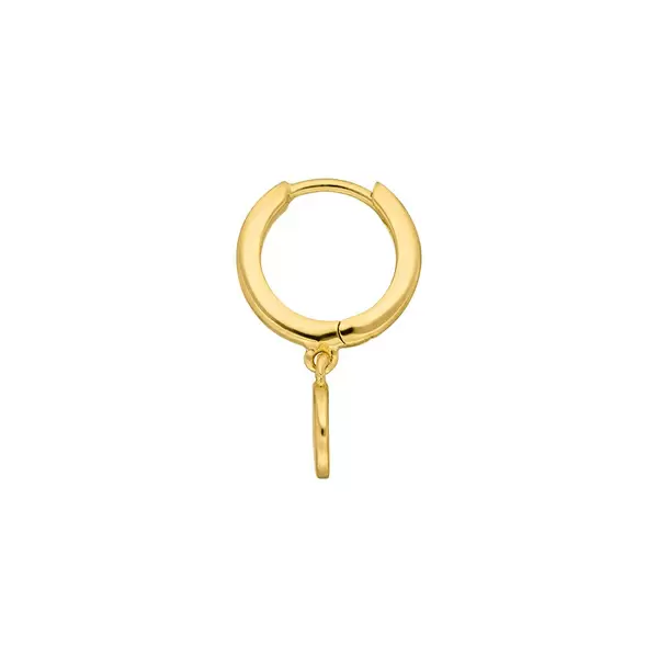 Leaf Jewelry Single Creole PLATELET, 18 K Gelbgold vergoldet 2025