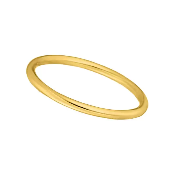 Leaf Jewelry Stacking Ring Basic, 18 K Gelbgold vergoldet, Größe 50 Sonderangebot