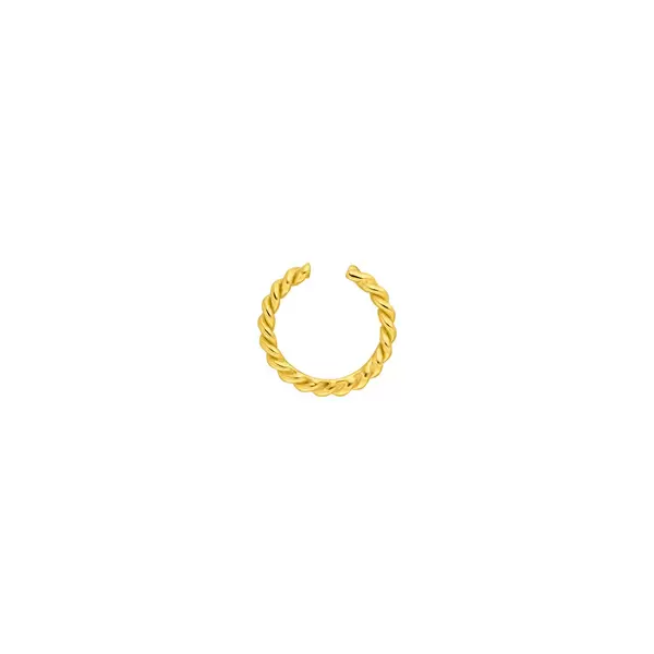 Leaf Jewelry Earcuff Rope, 10 mm, 18 K Gelbgold vergoldet Rabatt