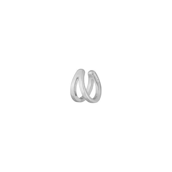 Leaf Jewelry Earcuff Double Line, 10 mm, 925 Sterlingsilber, rhodiniert Versandkostenfrei