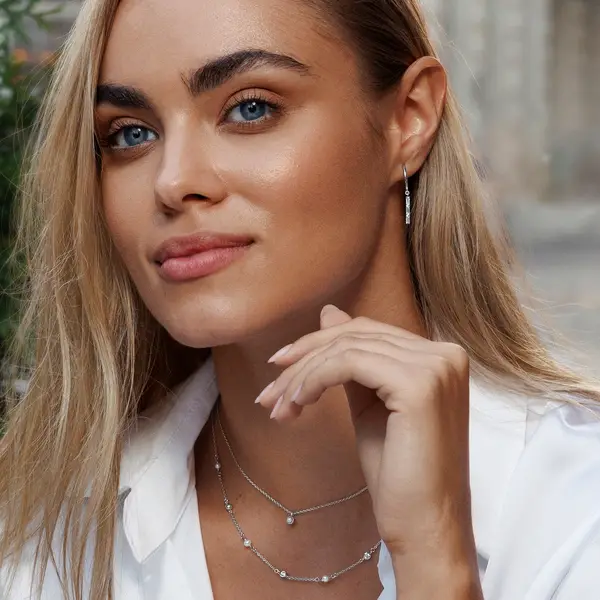 Leaf Jewelry Creole ICE CUBE, 18 K Gelbgold vergoldet Flash Sale