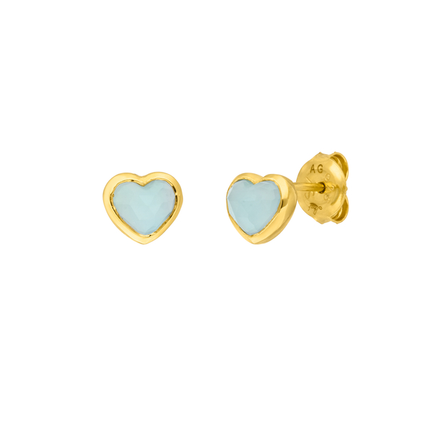 Leaf Jewelry Ohrstecker Valentine, Gelbgold Lagerräumung