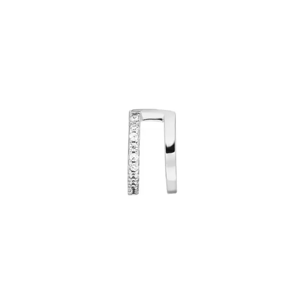 Leaf Jewelry Earcuff Double Line, Zirkonia, 925 Sterling Silber Bestseller