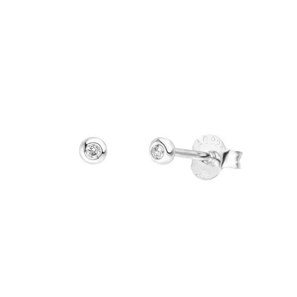 Leaf Jewelry Ohrstecker MINI Pure 18 K Gelbgold vergoldet, 925 Sterlingsilber Räumungsverkauf