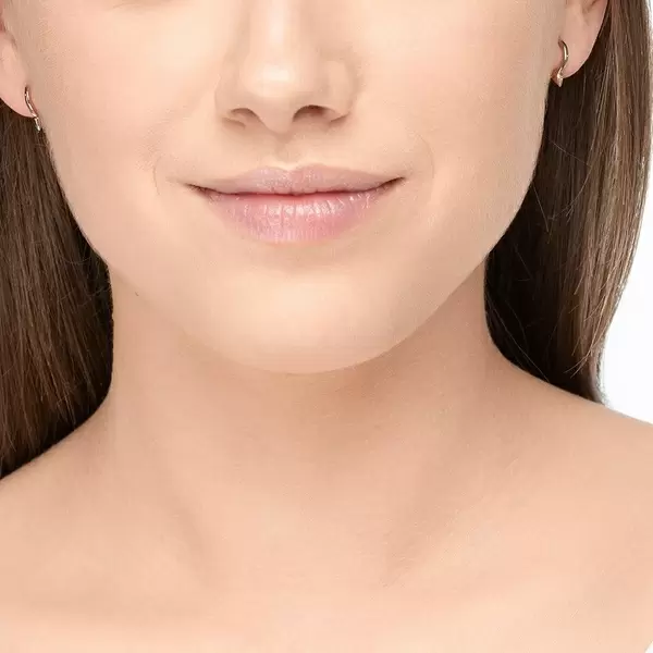 Leaf Jewelry Mini Creole Stud, 8mm, 18 K Rosegold vergoldet Letzte 2 Tage