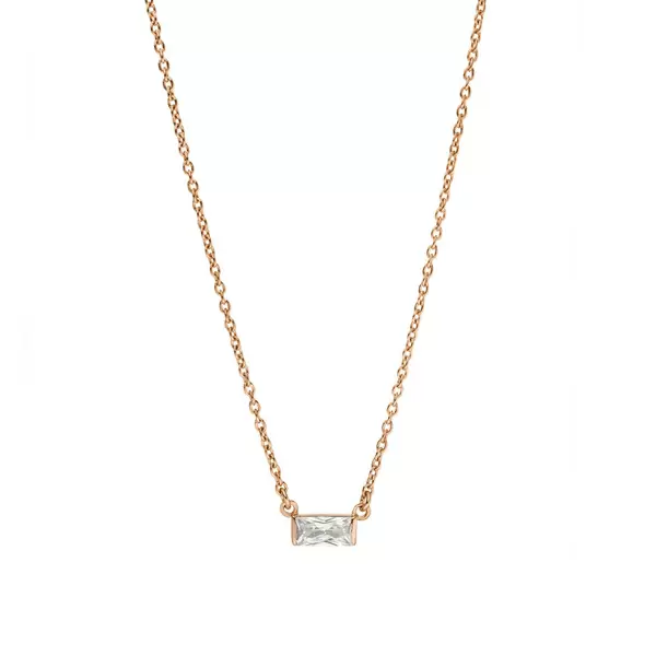 Leaf Jewelry Halskette SPARKLE, 18 K Rosegold vergoldet Bis zu 65% Rabatt