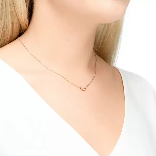 Leaf Jewelry Halskette SPARKLE, 18 K Rosegold vergoldet Bis zu 65% Rabatt