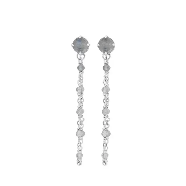Leaf Jewelry Ohrhänger Flying Gem, Labradorit, 925 Sterlingsilber Riesige Rabatte