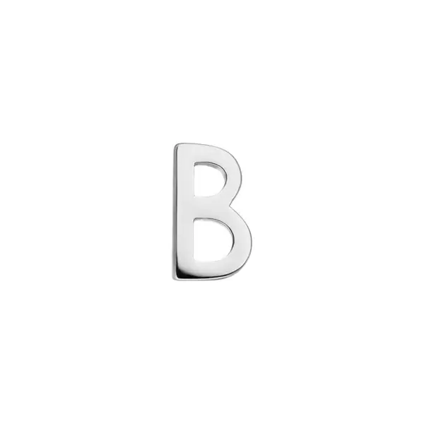 Leaf Jewelry Buchstabenstecker, 925 Sterlingsilber, 1 Stück, B Rabatte dieses Monats
